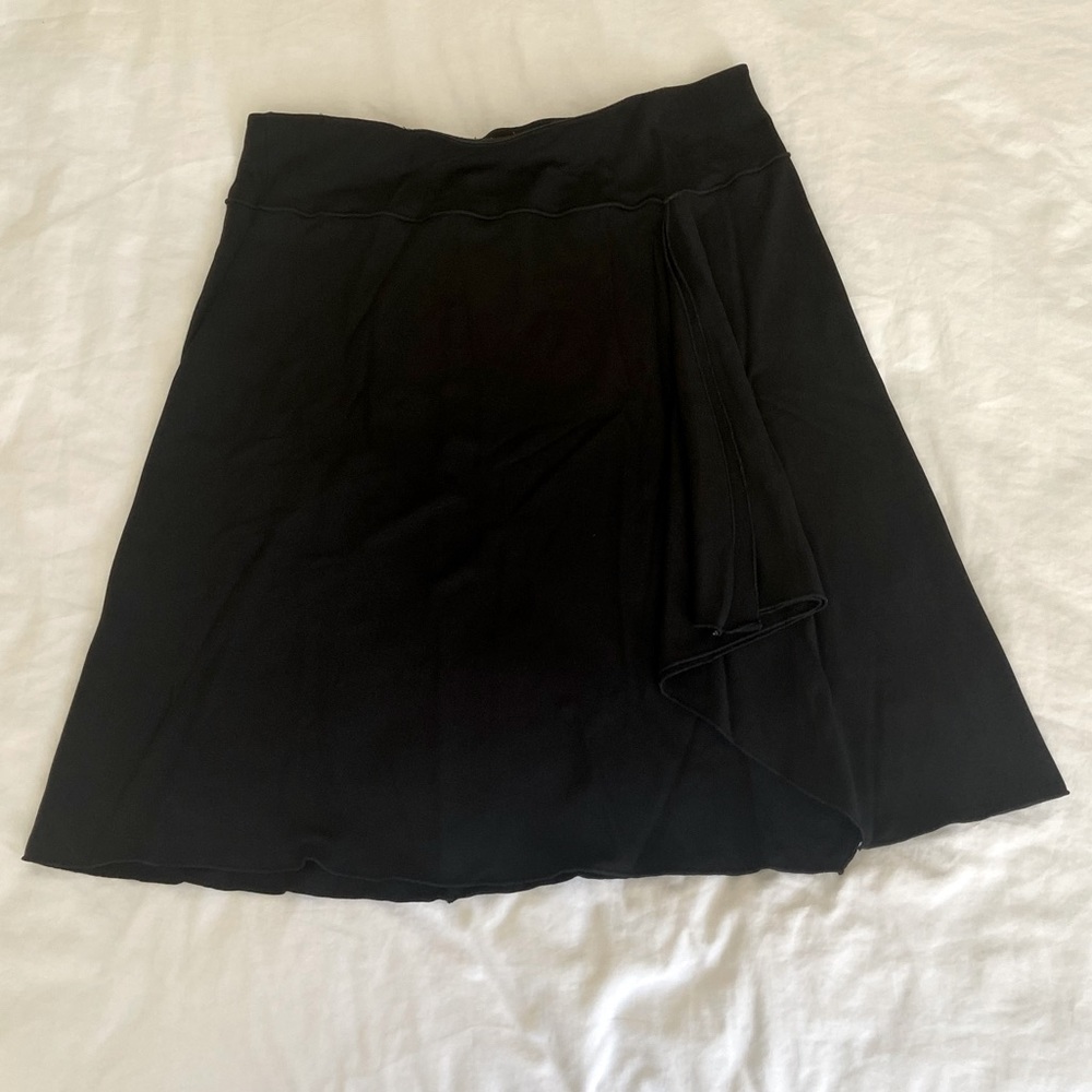 Large Max Studio Black Skirt with Ruffle Detail